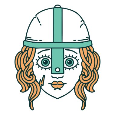 Retro Dövme Tarzı İnsan Savaşçısı