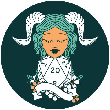 Doğal yirmilik zar atma ikonu