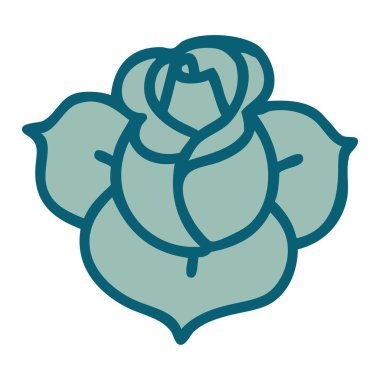 Bir çiçeğin ikonik dövme şekli