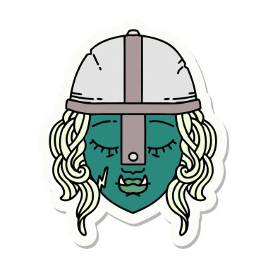 Bir Ork savaşçı karakterinin çıkartması.