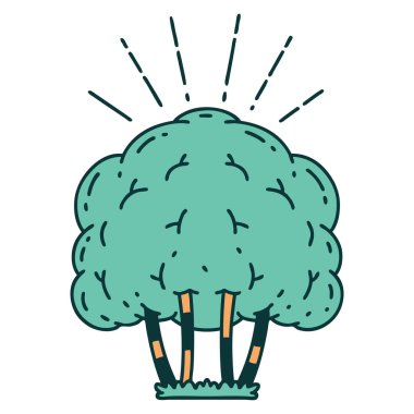 Geleneksel dövme ağacı çizimi