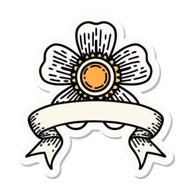 Çiçek sancağıyla dövme stili