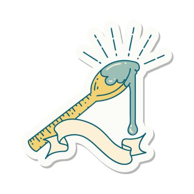 Bir kaşık dolusu bal dövmesi çıkartması.