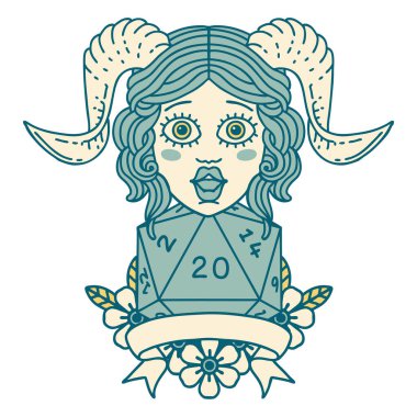 Retro Dövme Biçimi Doğal yirmilik zar atma ile düzenleme