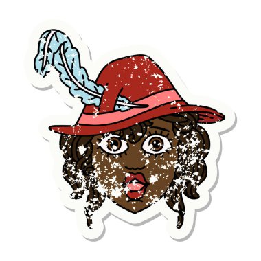 Retro Dövme Tarzı İnsan Ozan Karakteri