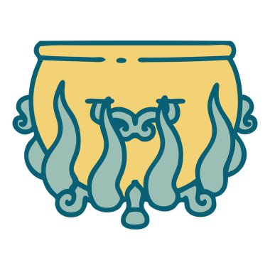 Yanmış bir kazanın ikonik dövme görüntüsü