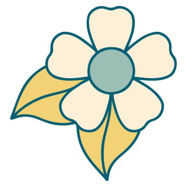 Bir çiçeğin ikonik dövme şekli