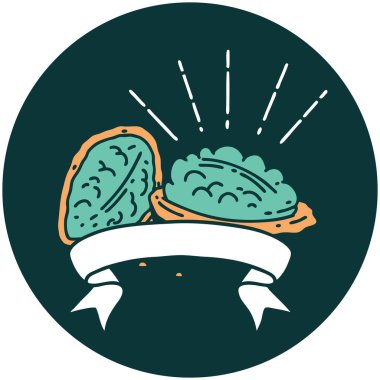 Kabuklu ceviz dövmesi ikonu