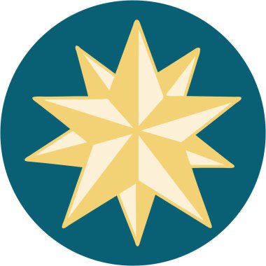 Bir yıldızın ikonik dövme şekli