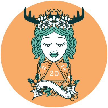 Ork Druid karakterinin doğal yirmi zar atma ikonu