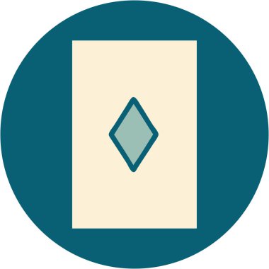 Karo ası ikonik dövme görüntüsü