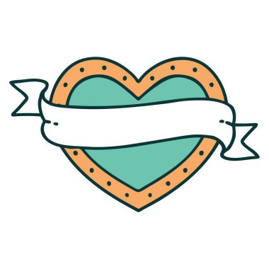 Bir kalp ve bayrağın ikonik dövme görüntüsü