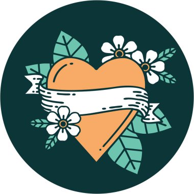 Bir kalp ve bayrağın ikonik dövme görüntüsü