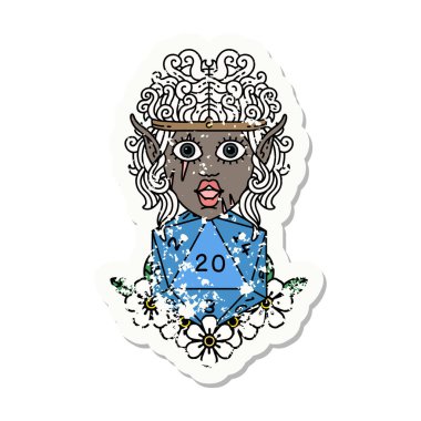 Retro Dövme Tarzı Doğal yirmilik zarlı barbar karakter