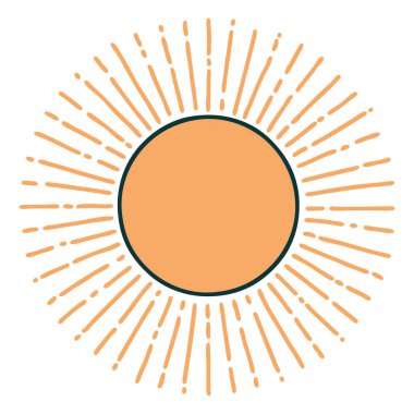 Güneşin ikonik dövme şekli