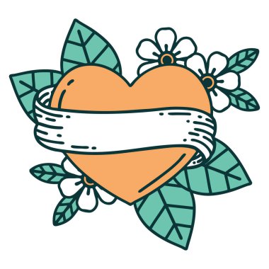 Bir kalp ve bayrağın ikonik dövme görüntüsü