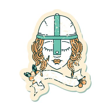 Retro Dövme Tarzı İnsan Savaşçısı 