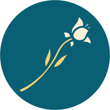 Bir zambak ikonik dövme görüntüsü