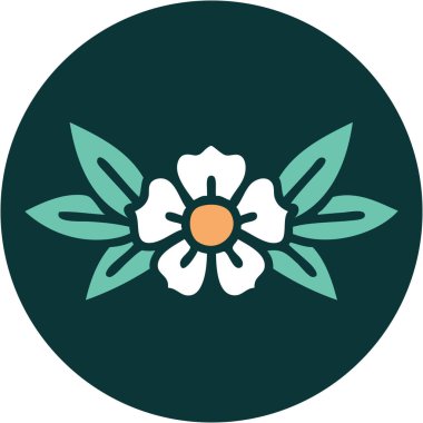 Bir çiçeğin ikonik dövme şekli