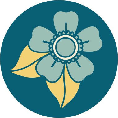 Bir çiçeğin ikonik dövme şekli