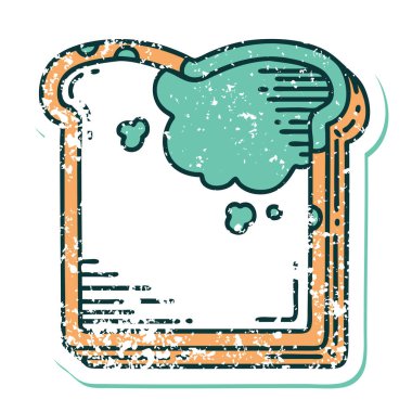 Kalıplı bir ekmeğin sembolik dövmeli görüntüsü