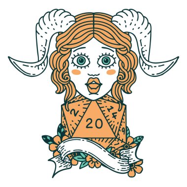 Retro Dövme Biçimi Doğal yirmilik zar atma ile düzenleme