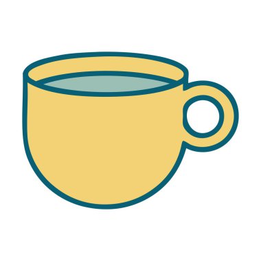 Kahve fincanının ikonik dövme görüntüsü