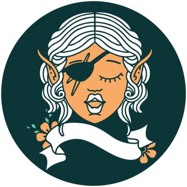 Cüce karakter yüzünün simgesi