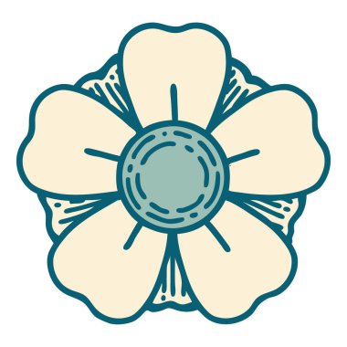 Bir çiçeğin ikonik dövme şekli