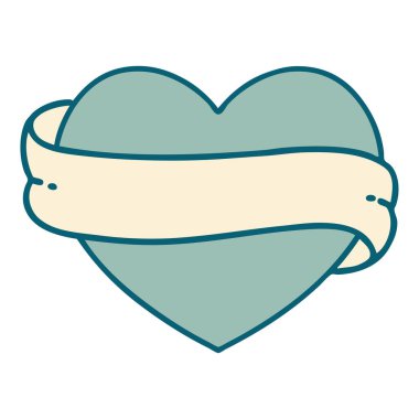 Bir kalp ve bayrağın ikonik dövme görüntüsü