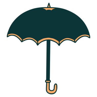 Bir şemsiyenin ikonik dövme şekli