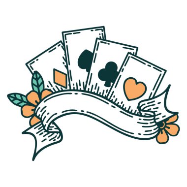 Kart ve pankartın ikonik dövme biçimi