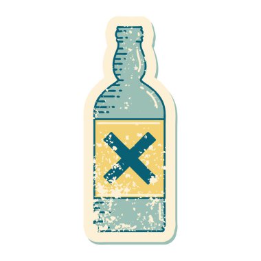 Şişenin sembolik dövmeli görüntüsü