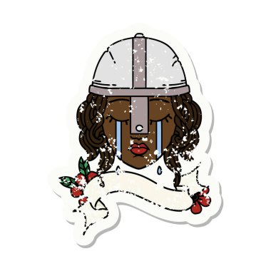 Retro Dövme Tarzı İnsan Savaşçısı 