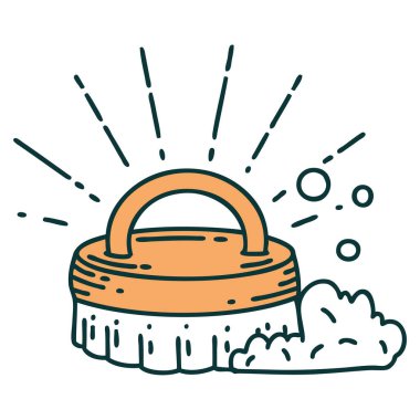 Geleneksel dövme fırçası çizimi