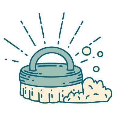 Geleneksel dövme fırçası çizimi