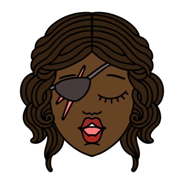 Retro Dövme Tarzı Düzenbaz İnsan Karakteri