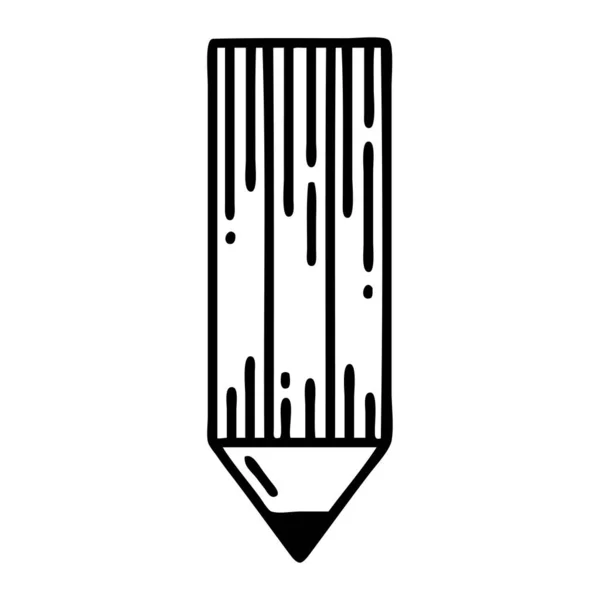 鉛筆のような黒い線で描かれたタトゥーは — ストックベクタ