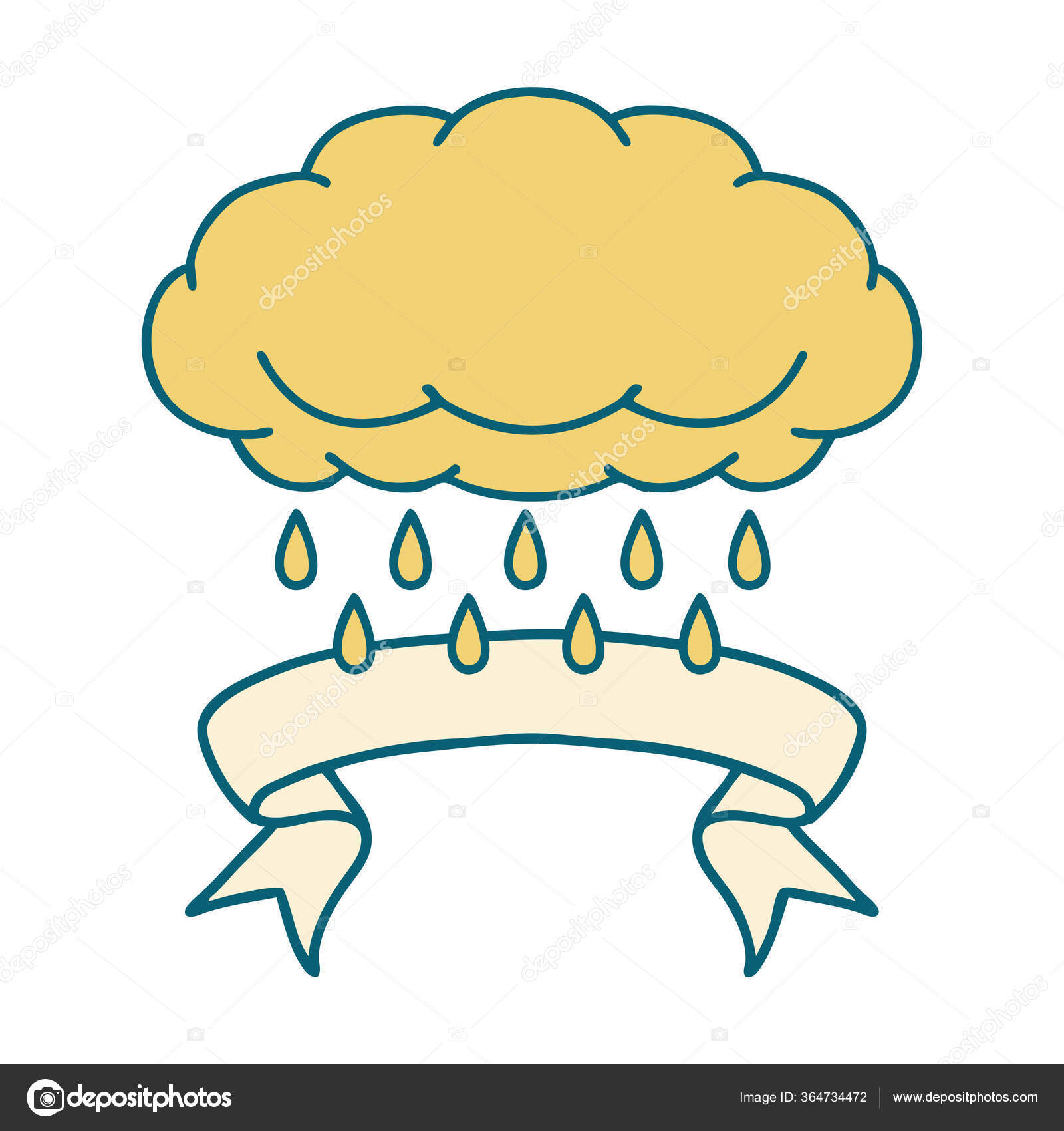 Tatuaje Tradicional Con Bandera Una Nube Lloviendo vector, gráfico vectorial © lineartestpilot imagen #364734472 Tatuaje Tradicional Con Bandera Una Nube Lloviendo vector, gráfico vectorial © lineartestpilot imagen #364734472