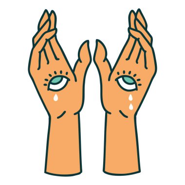 Mistik ellerin ikonik dövme görüntüsü