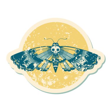 Ölüm perisinin sembolik dövmeli görüntüsü.