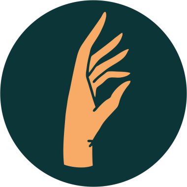 Bir elin sembolik dövme görüntüsü