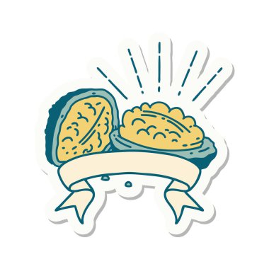 Dövme stili ceviz yapıştırması.