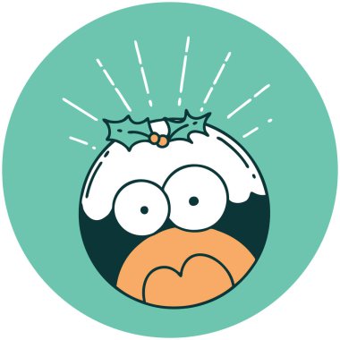 Dövme stili bir ikon yılbaşı pudingini şok etti