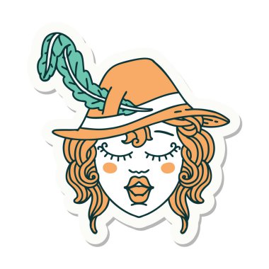 Bir insan ozan karakterinin çıkartması