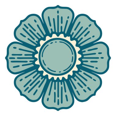 Bir çiçeğin ikonik dövme şekli