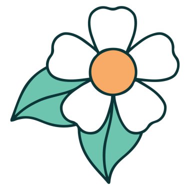 Bir çiçeğin ikonik dövme şekli