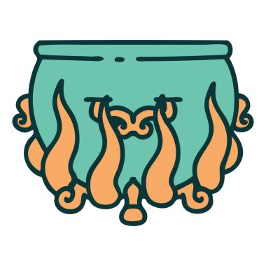 Yanmış bir kazanın ikonik dövme görüntüsü