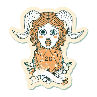 Retro Dövme Biçimi Doğal yirmilik zar atma ile düzenleme