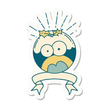 Dövme stili çıkartma yılbaşı pudingini şok etti.